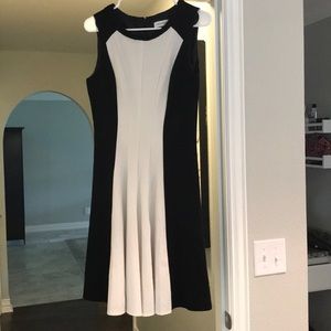 Little black & white dress